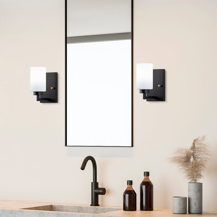 Opviq Lámpara de pared Hania - 13176 Blanco y Negro